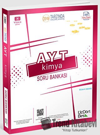 2023 AYT Kimya Soru Bankası Üç Dört Beş Yayınları, Bülent Demir, Üç Dö