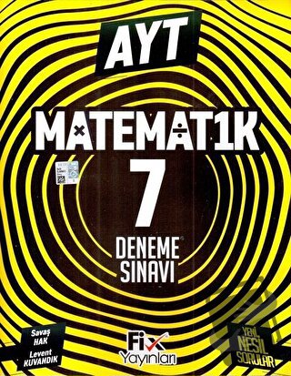 2024 AYT Matematik 7 Denemeleri - Savaş Hak - Fix Yayınları - Fiyatı -