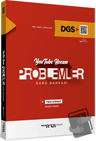 2024 DGS Youtube Hocam Problemler Soru Bankası - Yasin Kara - Marka Ya