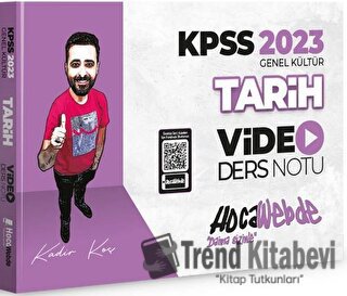 2023 KPSS Tarih Video Ders Notu, Kadir Koç, HocaWebde Yayınları, Fiyat