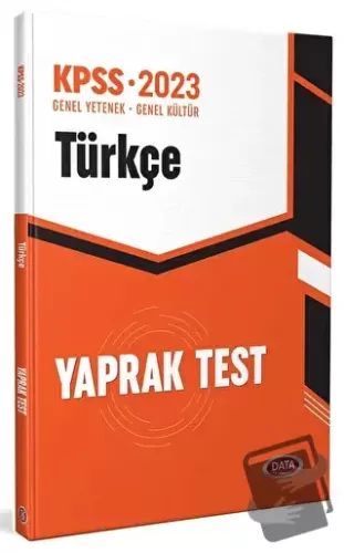 KPSS Türkçe Yaprak Test - Kolektif - Data Yayınları - Fiyatı - Yorumla