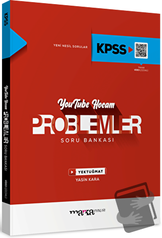 2024 KPSS Youtube Hocam Problemler Soru Bankası - Yasin Kara - Marka Y