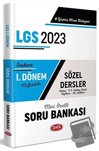 2023 LGS 1. Dönem Sözel Soru Bankası - - Kolektif - Data Yayınları - F