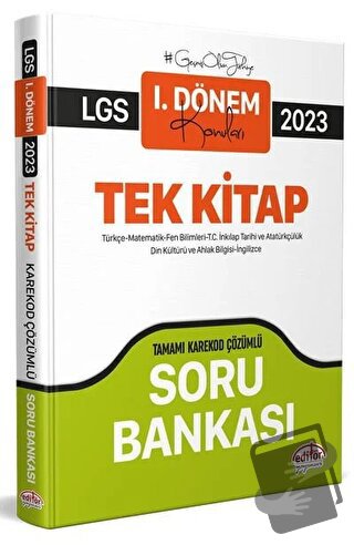 2023 LGS 1. Dönem Tüm Dersler Soru Bankası (Karekod Çözümlü) - Kolekti