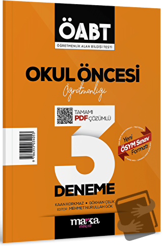 2024 ÖABT Okul Öncesi Öğretmenliği Tamamı Çözümlü 3 Deneme - Kaan Kork