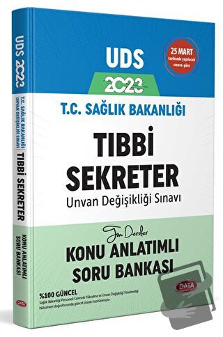 2023 T.C. Sağlık Bakanlığı GYS Tıbbi Sekreter Konu Anlatımlı Soru Bank