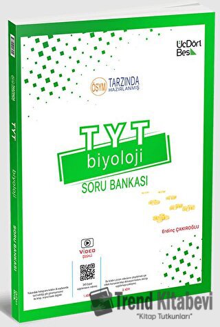 2023 TYT Biyoloji Soru Bankası Üç Dört Beş Yayınları, Erdinç Çakıroğlu