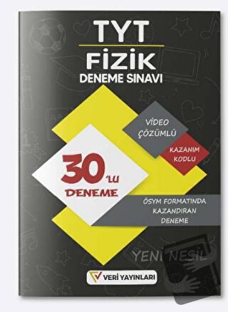 2023 TYT Fizik ÖSYM Formatında Video Çözümlü Yeni Nesil Kazandıran 30'