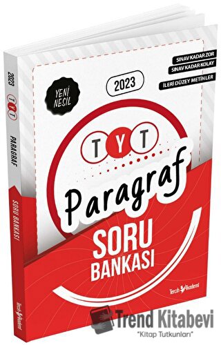 2023 TYT Paragraf Soru Bankası Tercih Akademi Yayınları, Kolektif, Ter