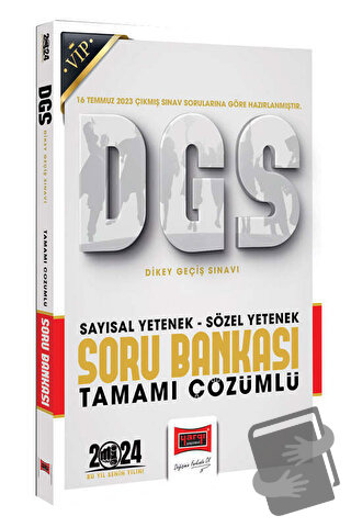 2024 DGS Vip Sözel Sayısal Bölüm Tamamı Çözümlü Soru Bankası, Kolektif