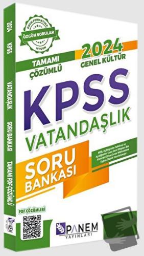 2024 Genel Kültür KPSS Vatandaşlık Soru Bankası - Kolektif - Panem Yay