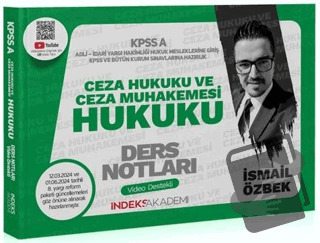 2024 KPSS A Grubu Ceza Hukuku ve Ceza Muhakemesi Hukuku Video Ders Not