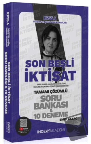 2024 KPSS A Grubu İktisat Son Beşli Soru Bankası ve 10 Deneme Çözümlü 