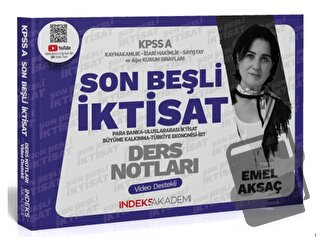 2024 KPSS A Grubu İktisat Son Beşli Video Ders Notları, Emel Aksaç, İn