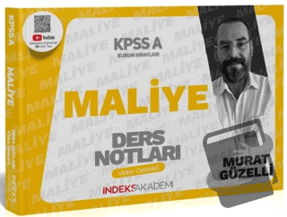 2024 KPSS A Grubu Maliye Video Ders Notları - Murat Güzelli - İndeks A