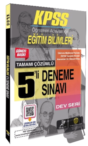 2024 KPSS Dev Kadro - Eğitim Bilimleri 5 Deneme - Kolektif - Tasarı Eğ