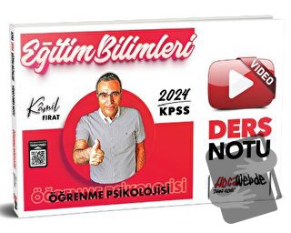 2024 KPSS Eğitim Bilimleri Öğrenme Psikolojisi Video Ders Notu, Kamil 