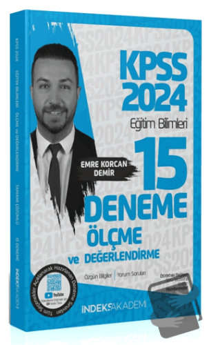 2024 KPSS Eğitim Bilimleri Ölçme ve Değerlendirme 15 Deneme Çözümlü - 