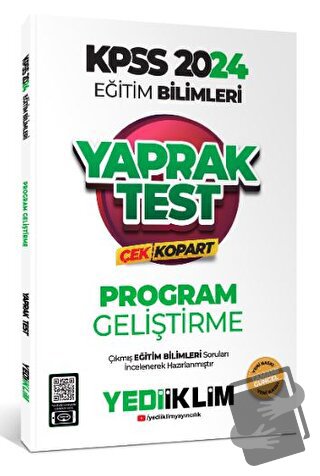 2024 KPSS Eğitim Bilimleri Program Geliştirme Çek Kopart Yaprak Test -