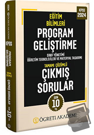 2024 KPSS Eğitim Bilimleri Program Geliştirme Tamamı Çözümlü Çıkmış So