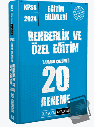 2024 KPSS Eğitim Bilimleri Rehberlik ve Özel Eğitim 20 Deneme - Kolekt