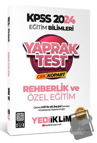 2024 KPSS Eğitim Bilimleri Rehberlik ve Özel Eğitim Çek Kopart Yaprak 