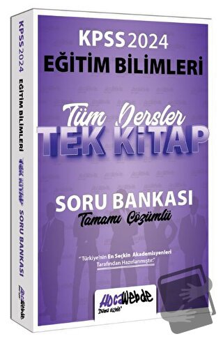 2024 KPSS Eğitim Bilimleri Tüm Dersler Tamamı Çözümlü Tek Kitap Soru B