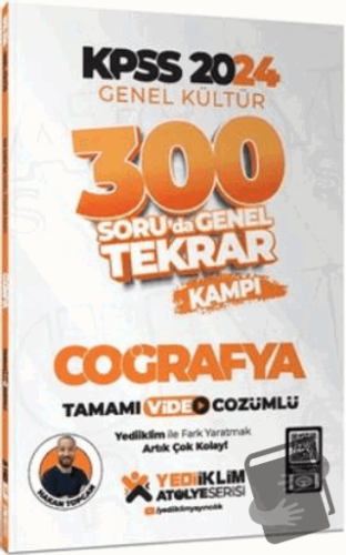 2024 KPSS Genel Kültür Coğrafya 300 Soruda Tamamı Video Çözümlü Genel 