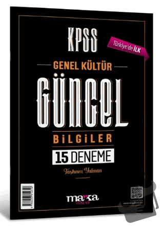 2024 KPSS Genel Kültür Güncel Bilgiler 15 Denem - Taşkıner Yalman - Ma