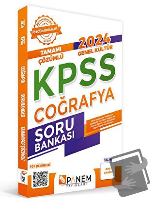 2024 KPSS Genel Kültür Tamamı Çözümlü Coğrafya Soru Bankası - Anıl Şah