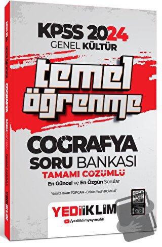 2024 KPSS Genel Kültür Temel Öğrenme Coğrafya Tamamı Çözümlü Soru Bank