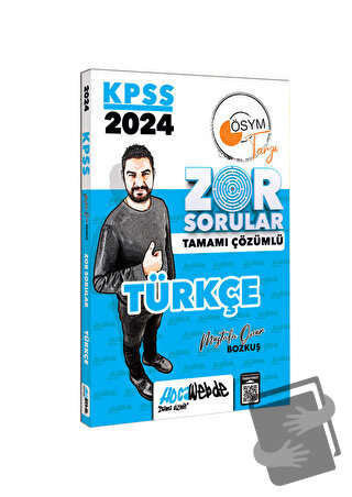 2024 KPSS GY Türkçe Tamamı Çözümlü Zor Sorular - Mustafa Onur Bozkuş -