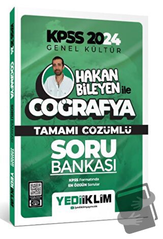 2024 KPSS Hakan Bileyen ile Coğrafya Tamamı Çözümlü Soru Bankası - Hak