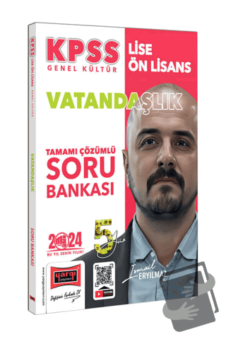 2024 KPSS Lise Ön Lisans 5Yüz Vatandaşlık Tamamı Çözümlü Soru Bankası 