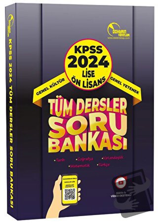 2024 KPSS Lise Ön Lisans Tüm Dersler Tek Kitap Soru Bankası, Kolektif,