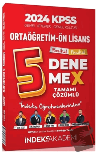 2024 KPSS Lise Ortaöğretim Ön Lisans 5 DenemeX Fasikül Çözümlü - Kolek