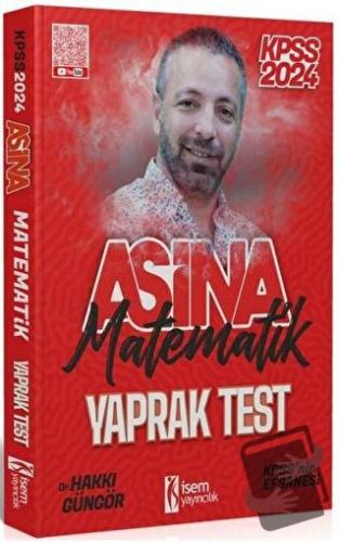 2024 KPSS Matematik Aşina Yaprak Test, Hakkı Güngör, İSEM Yayıncılık, 