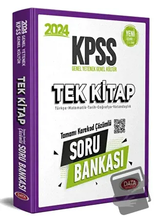 2024 KPSS Tek Kitap Soru Bankası (Karekod Çözümlü) - Kolektif - Data Y