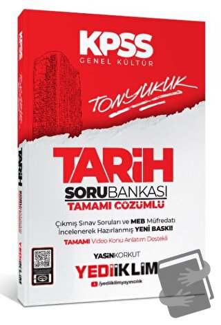 2024 KPSS Tonyukuk Tarih Tamamı Çözümlü Soru Bankası - Yasin Korkut - 