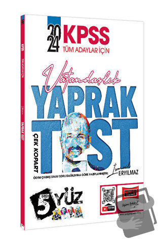 2024 KPSS Tüm Adaylar İçin 5Yüz Vatandaşlık Çek Kopart Yaprak Test, İs