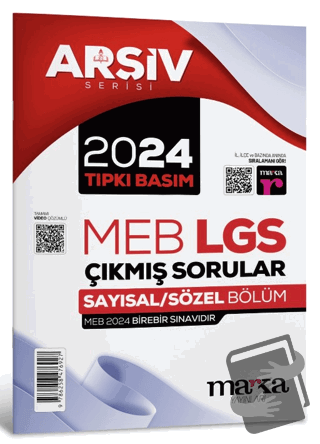 2024 LGS 8. Sınıf Arşiv Serisi Tıpkı Basım Çıkmış Sorular Tamamı Video