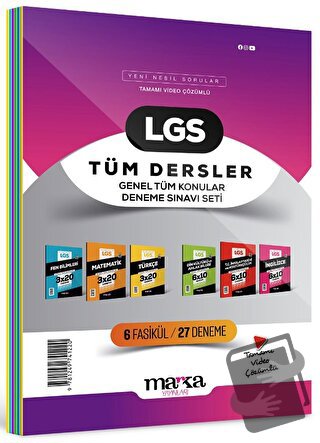 2024 LGS Genel Konular Tüm Dersler Deneme Sınavı Seti 6 Fasikül 27 Den