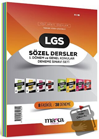 2024 LGS Sözel Dersler 1. Dönem ve Genel Konular Deneme Sınavı Seti 8 