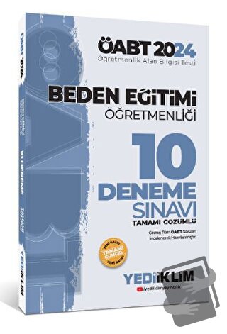 2024 ÖABT Beden Eğitimi Öğretmenliği Tamamı Çözümlü 10 Deneme Sınavı -