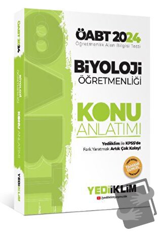 2024 ÖABT Biyoloji Öğretmenliği Konu Anlatımı - Kolektif - Yediiklim Y