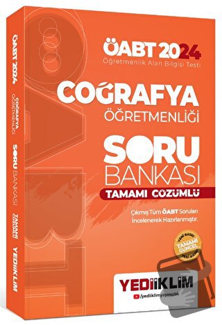 2024 ÖABT Coğrafya Öğretmenliği Tamamı Çözümlü Soru Bankası - Kolektif