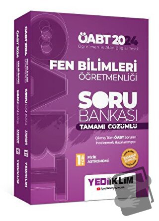 2024 ÖABT Fen Bilimleri Öğretmenliği Tamamı Çözümlü Soru Bankası 1. Ci