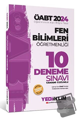 2024 ÖABT Fen Bilimleri Öğretmenliği Tamamı Video Çözümlü 10 Deneme Sı