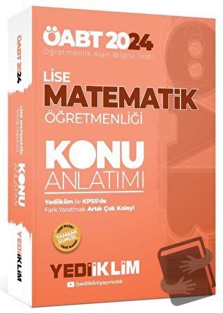 2024 ÖABT Lise Matematik Öğretmenliği Konu Anlatımı - Kolektif - Yedii