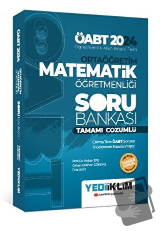 2024 ÖABT Ortaöğretim Matematik Öğretmenliği Tamamı Çözümlü Soru Banka